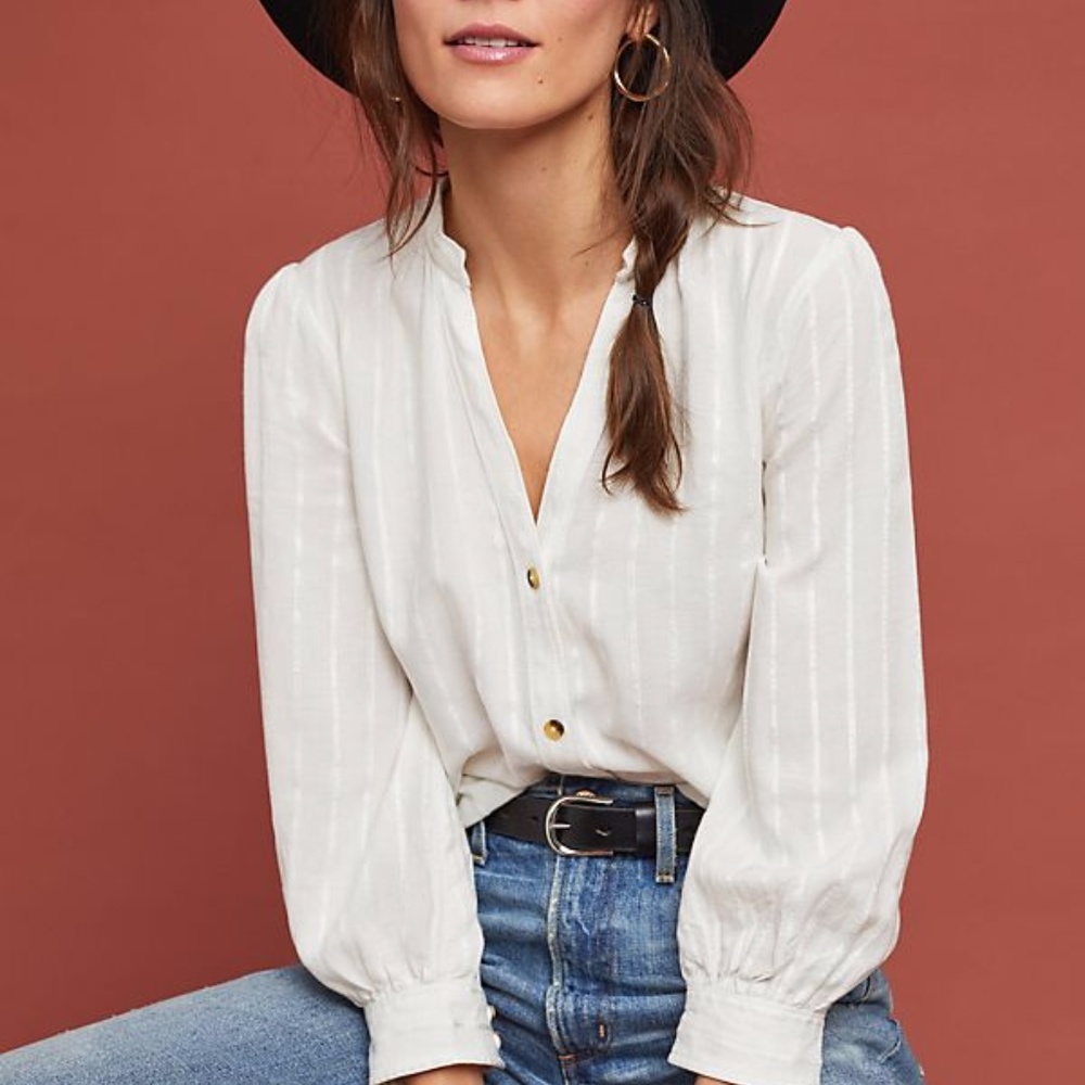 Anthropologie - "Chelsea Striped Tunic" Size 0